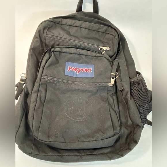 Jansport Big Student Laptop Backpack in Black Canvas - Picture 7 of 14